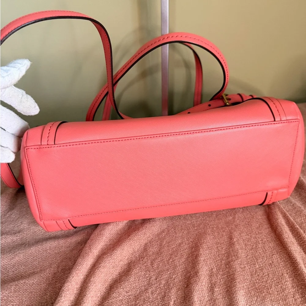 Coach Peyton Leather Jordan Double Zip Carryall tote/crossbody - Picture 14 of 16